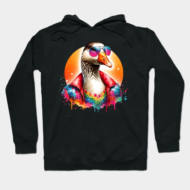 Disco Goose Hoodie by The Jumping Cart